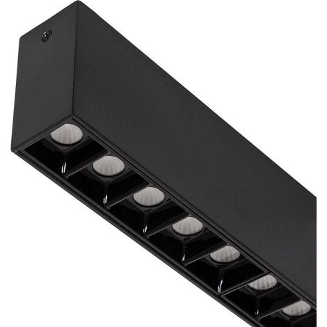 Foco Lineal Optic LED VisualConfort de Superficie 40cm 24W CRI90 UGR16 3000K Blanco Cálido