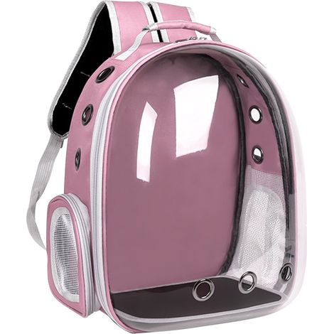 Sac à Dos Transporteur Pour Animaux - Capsule Transparente En Acrylique - Compatible Voyage En Avion - Dimensions 42x35x28 Cm - 1 Pièce (1/5)