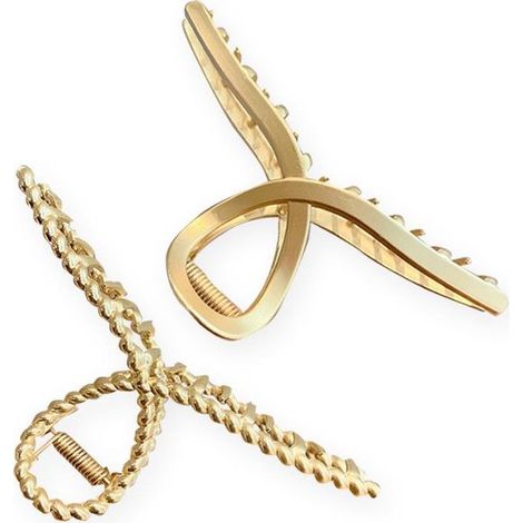 2 pièces - Pinces à cheveux premium - Barrettes et pinces pour femmes - Pince banane - Pince griffe - Accessoires de coiffure - Grandes pinces à cheveux (1/5)