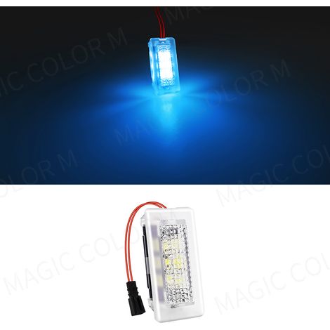 (1 pièce - Bleu) Éclairage d'ambiance LED pour plancher/porte/seuil de porte, éclairage décoratif intérieur pour Tesla Model 3 Y S X - Accessoires auto - Éclairage pour véhicules motorisés (1/5)