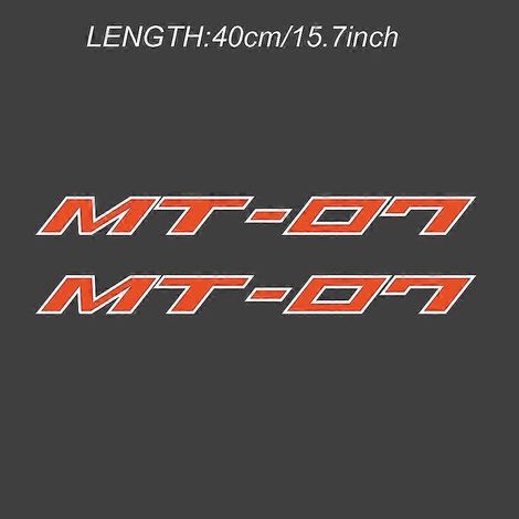 Autocollants décoratifs pour moto : logo, jantes, carénage, casque, protection de réservoir pour Yamaha MT-07 (2016-2020). (1/5)