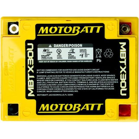 BATTERIA MOTOBATT AGM MBTX30U 12V 32Ah BQ028