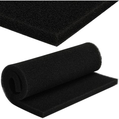 Espuma de filtro de aire, esponja filtrante de 30 cm x 21 cm x 10 mm, espuma filtrante universal recortable para motocicleta, scooter, desbrozadora, aspiradora, cortacésped, motosierra, pecera (30 cm (1/5)