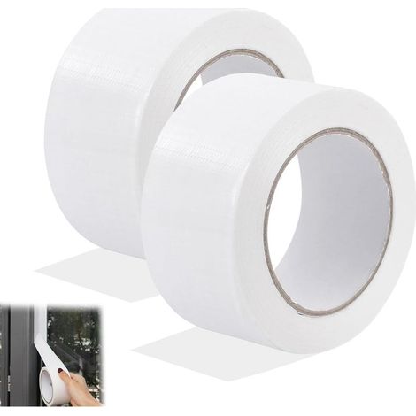 2 Pièce Joint Fenetre Porte Isolation,Boudin de Porte Isolant Froid,Isolant Fenetre Anti Froid,Adhésion Ultra-résistante(5CM,White) (1/5)