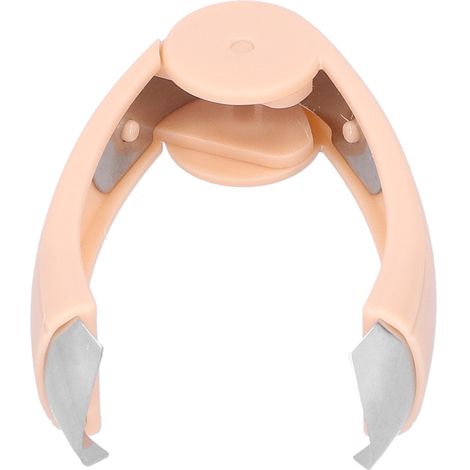 Découpe-fruits multifonction portable en acier inoxydable - Éplucheur à noyau et tige - Rose