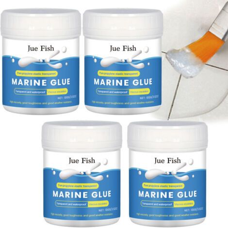 [Imperméabilisant Professionnel] Anti-fuite Transparent 100g (4 Paquets) – Scellant Super Puissant, Réparation Étanche Rapide