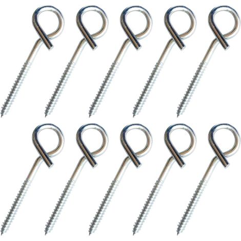 10 crochets plafond inox pour suspension et rangement (1/5)