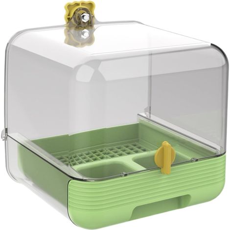 für Käfig ausziehbare Vogelfutterstation transparent