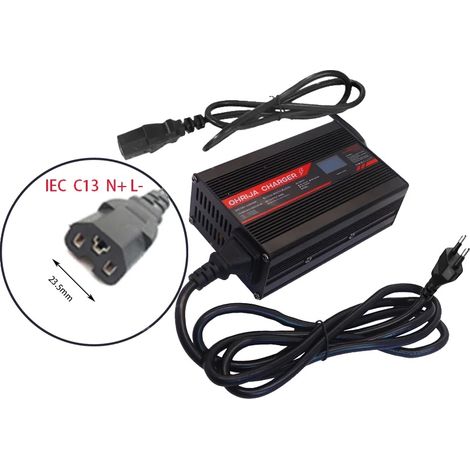 Chargeur de batterie Lithium-ion 48V, sortie 54,6V, courant 10A (1/2)