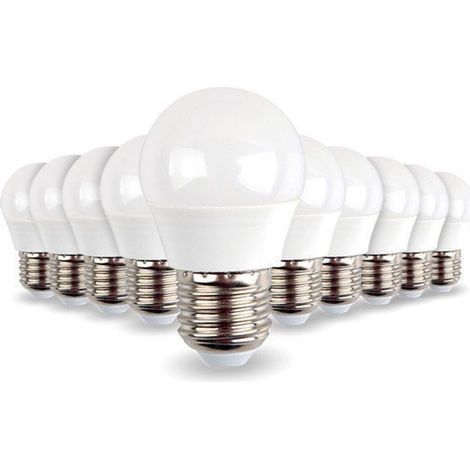 Set di 10 lampadine a LED E27 Mini Globe 5,5 W 470 lumen  Température de Couleur: Bianco caldo 2700K (1/4)