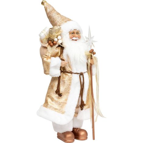 Babbo natale d oro 45 cm - Feeric lights & christmas
