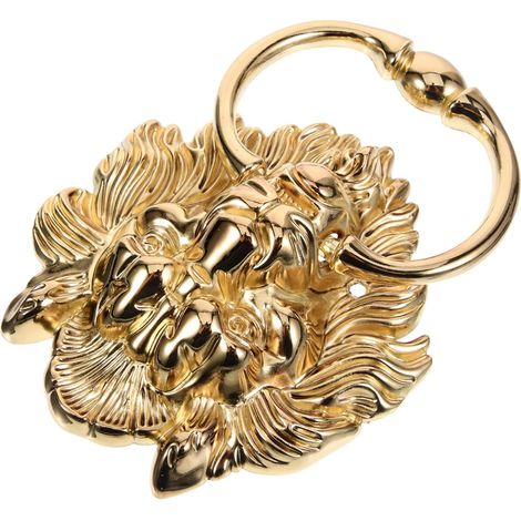 de porte vintage en forme de lion avec tête en alliage de