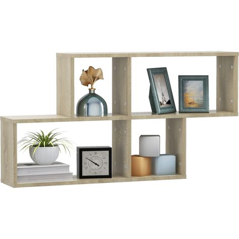 Étagère murale Chêne sonoma 100x18x53 (1/5)