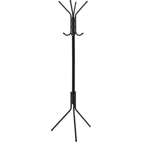 Porte manteaux en métal Noir 8 patères (1/5)