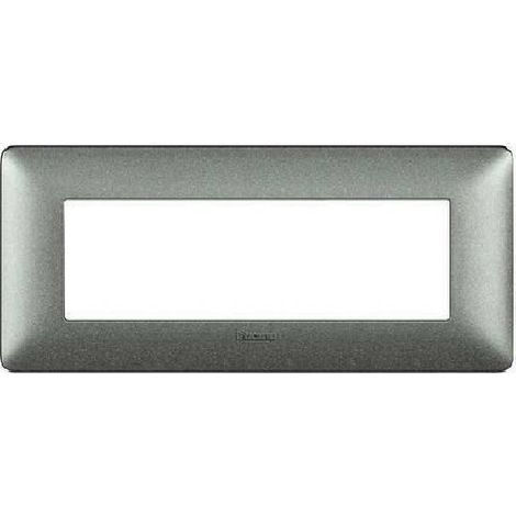 Placca 6 moduli AM4806TBC - colore bianco calce- serie MATIX Bticino