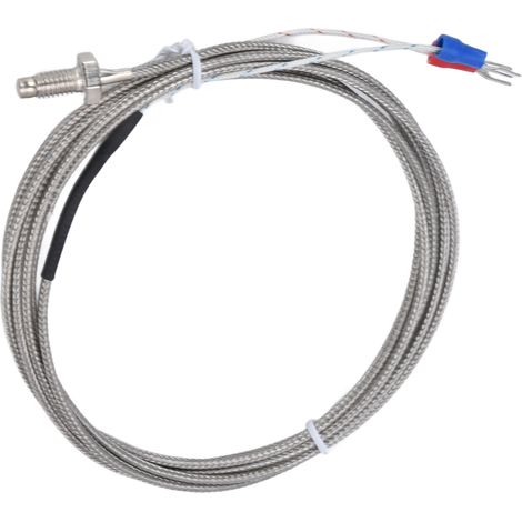 Thermocouple de type K, sonde à vis avec fil blindé mis à la terre, capteur de température 0‑450℃ WRNT‑01 (1/5)