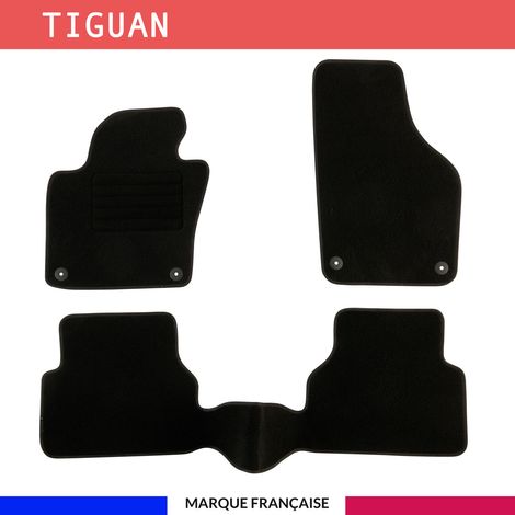 Tapis de voiture - Sur Mesure pour TIGUAN (2007 - 2016) - 3 pièces - Tapis de sol antidérapant pour automobile (1/4)