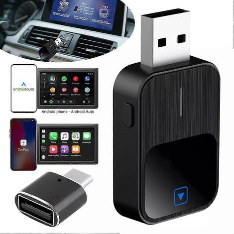 Clé USB 2 en 1 sans fil pour voiture Android Auto. Wi-Fi et Bluetooth 5.2. connexion rapide. Plug & Play (1/5)