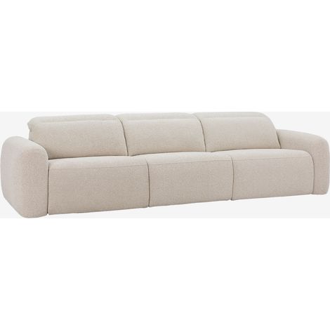 SKLUM Elektrisches 3-Sitzer-Sofa mit verstellbarer Rückenlehne, bezogen mit Stoff Peggy
