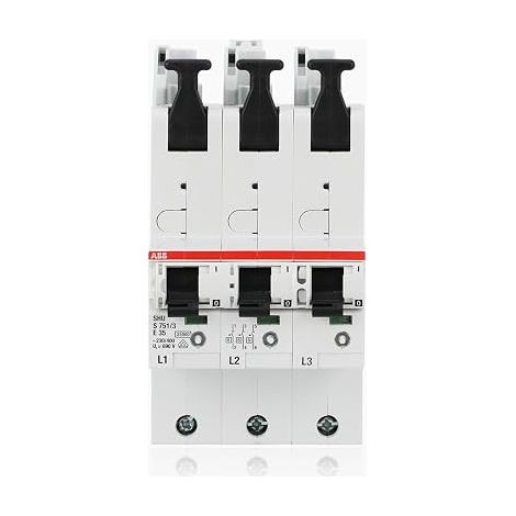 COUPE-CIRCUIT AUTOMATIQUE PRINCIPAL S751/3-E 35A NORME VDE ABB 2CDS781001R4352
