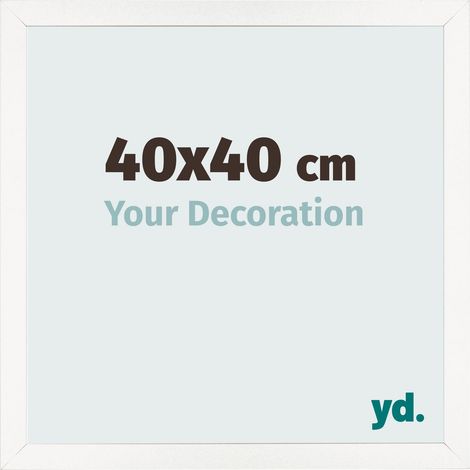 yd. - Cadre photo 40x40 - Blanc Brillant - MDF - Bologna