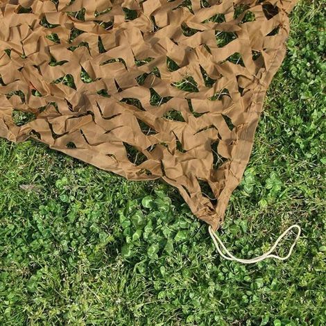 Filet Camouflage Voile D'ombrage Rectangulaire Design Ombrière Filet Camouflage Sable-44m (1/3)