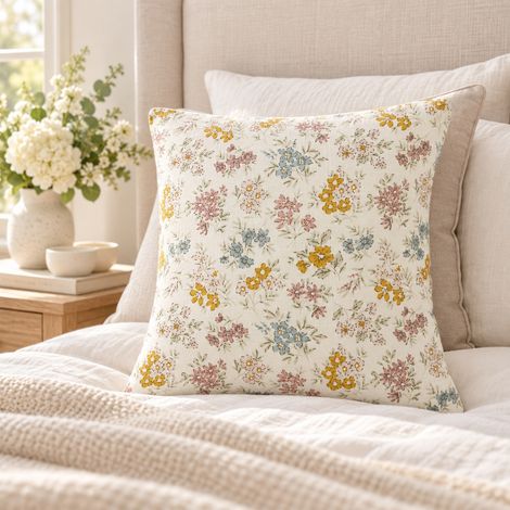 Taie d'Oreiller 60 x 60 cm Double Gaze de Coton 125 g/m² Ava Pampa (1/5)