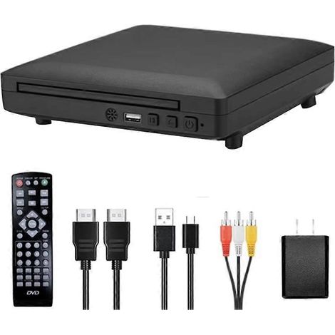 EVD Multifunktionaler, kompakter Multimedia-DVD-Player, MP3-/MP4-RW-Player, CD-/VCD-Player, Heimkinosystem, US-Stecker (1/5)
