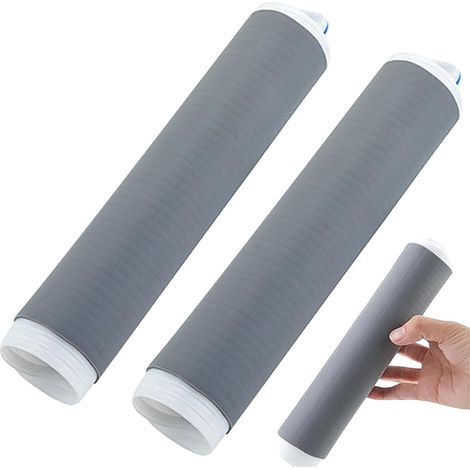2 Manchettes Poignée Poêle Silicone - Protection Thermique Résistante - Pour Fonte Woks Casseroles - Anti-brûlure Cuisine Quotidienne - Noir (1/5)