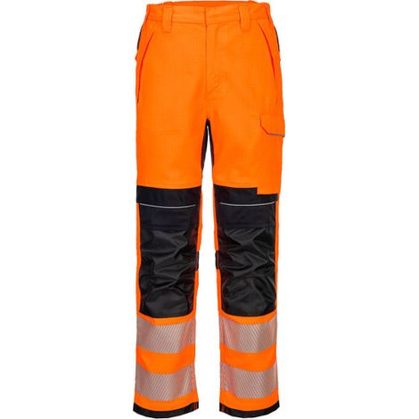 Pantalón de trabajo PW3 FR HVO Modaflame inherente color naranja PORTWEST FR414 40 pulgadas Naranja/Negro