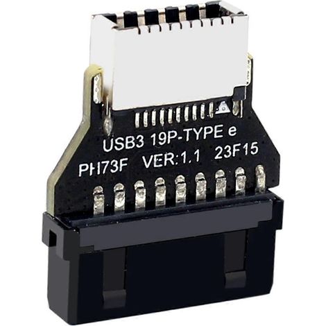 Adaptateur convertisseur 19 broches/20 broches vers TYPE-E pour carte mère d'ordinateur-- (1/5)