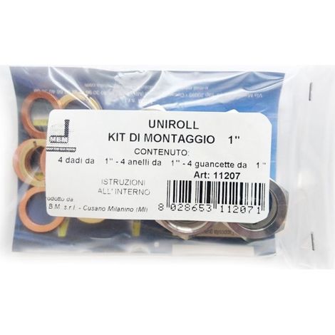 Kit de montaje Uniroll 4 conexiones 1" hembra