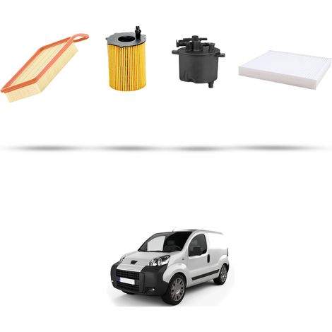 Kit tagliando 4 filtri compatibile con Peugeot Bipper 1.4 HDI 50kw Dal 2008 (1/5)