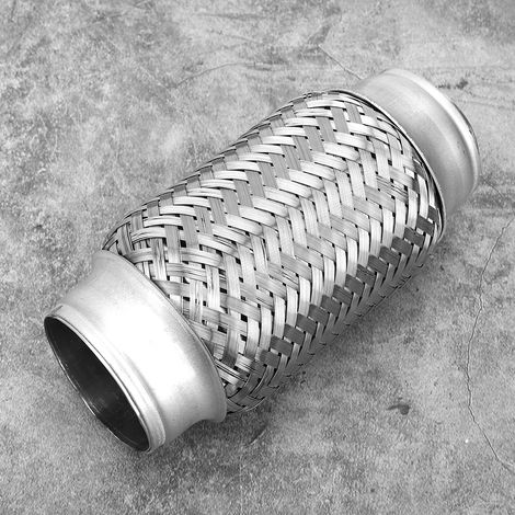 Tuyau flexible d'échappement de voiture 2 x 6 pouces, joint soudé en acier inoxydable, accessoires automobiles (1/5)