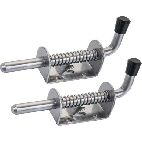Lot de deux serrures pour porte de garage en acier inoxydable pour fenêtre et meuble antivol pour animal