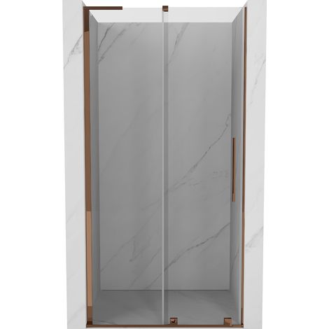 Mexen Velar L puertas de ducha correderas 100 cm, transparente, oro rosa - 871-100-003-01-60 (1/5)