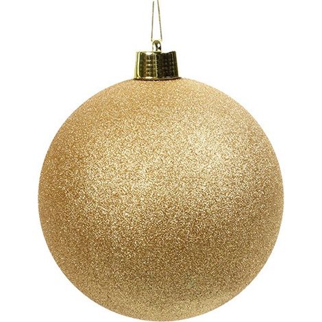 Maxi Pallina di Natale XL Oro Glitter