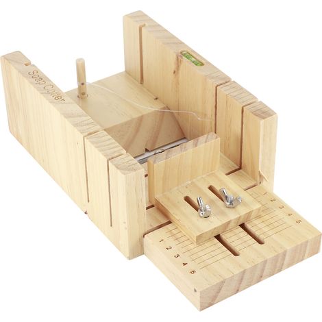 Multifunktionale, verstellbare Seifenschneidebox aus Holz, handgefertigte Brotausstecherform für die DIY-Kerzenherstellung (1/5)