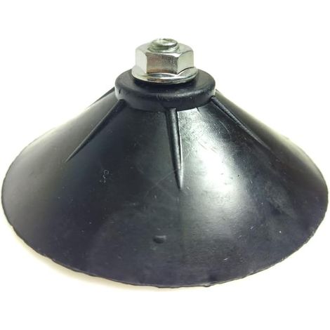 M8 Ventouse à vis en caoutchouc noir solide de 3,3 pouces 8 cm, pour la quincaillerie de meubles de maison et de bureau, ventouse de gym, 4 pièces(M8-D8.5CM-CAP NUT) (1/5)