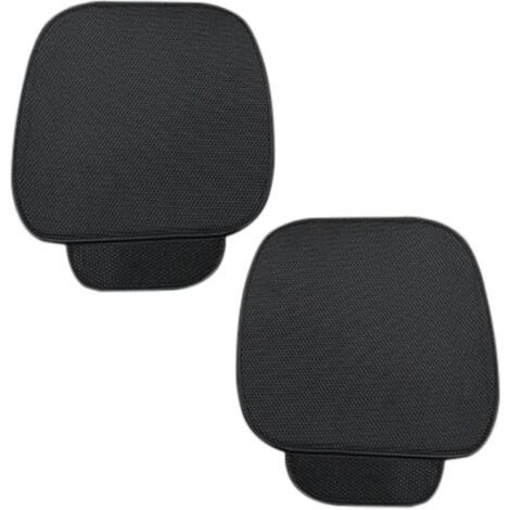 2 Pièces Coussin de Siege Voiture,Housse de Voiture Universel,Housse Siege Voiture,Couvre Siege Auto,Housse Protection Siege Voiture,Confortable et Frais Housse Voiture Siege Avant,Noir (1/5)