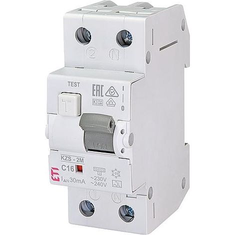 Disjoncteur -interrupteur différentiel FI/LS, KZS-R, instantané