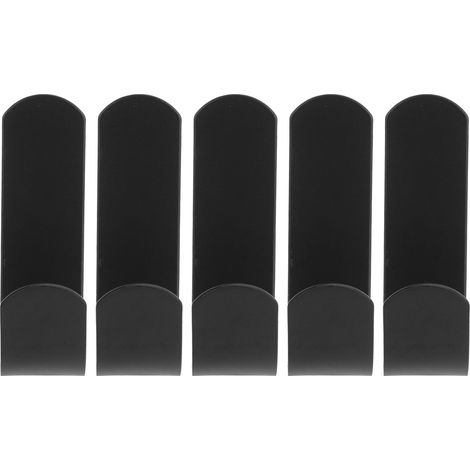 5 Stück Kleiderhaken, einzelne Edelstahl-Badezimmerhandtuch-Türhaken, Sprühlack-Klebehaken (1/5)
