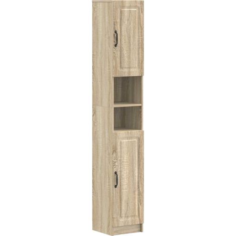 Badezimmerschrank mit offenem Regal UTRECHT Sonoma-Eiche vidaXL (1/5)