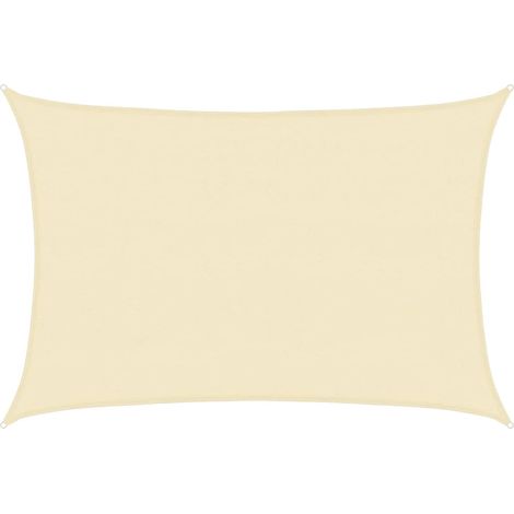 Sunshade Sail 160 g/m² Cream 4x5 m HDPE vidaXL