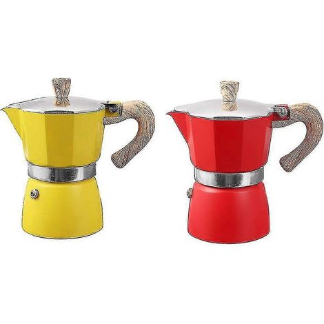 Filtre à expresso en aluminium pour 3 tasses (rouge) (1/5)