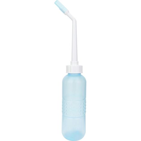 Lavette Bidet Portable Main pour Hygiène Intime et Anale, Nettoyant Femme et Senior, Douchette Manuelle Bleue, Usage Voyage et Maison (1/5)