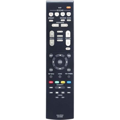 RAV552 ZW44660 Télécommande Rechange pour Yamaha AV Receiver HTR-3072 HTR-4068 TSR-5790 TSR-5790BL RX-V579 RX-V381 RX-V479 HTR-2071 RX-V283 RX-V383 RX-V385 HTR-3068 HTR-3069 HTR-3071 (1/4)