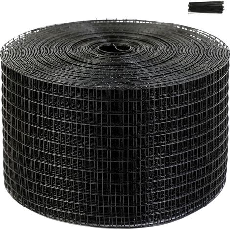 Schutz für Solarpaneele 20 x 3048 cm, Vogelabwehrset mit rostbeständiger PVC-Beschichtung, 50 Befestigungselemente, 12,7 mm Maschenweite (1/5)