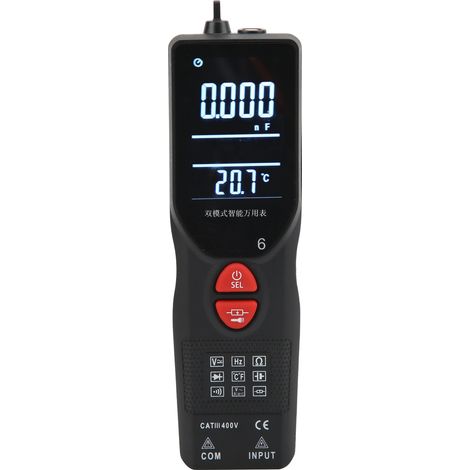 Multimètre intelligent portable multifonction à double mode, détecteur de tension CC/CA numérique (1/5)