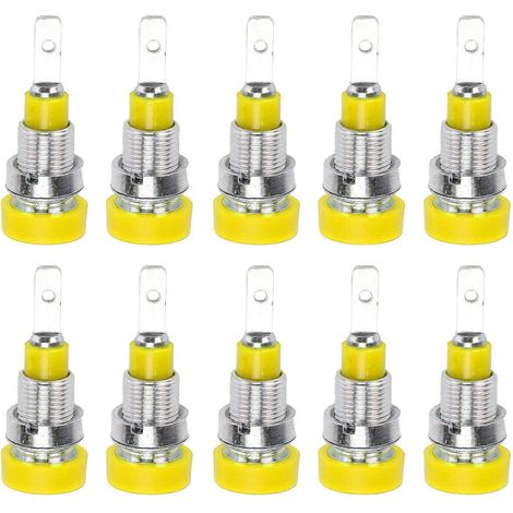 10 Stück Bananenbuchsen-Steckverbinder aus Messing, 2 mm, für elektronische Industriegeräte